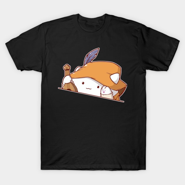 Cat Tabletop RPG Bard T-Shirt by MimicGaming